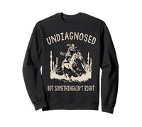 Undiagnosed But Something Ain't Right Funny Raccoon Meme Sweatshirt