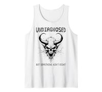 Undiagnosed But Something Ain't Right Funny Raccoon Meme Tank Top