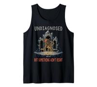 Undiagnosed But Something Ain't Right Funny Raccoon Meme Tank Top