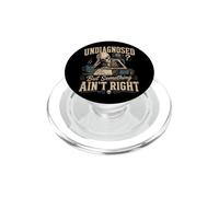 Undiagnosed But Something Ain't Right Funny Skeleton Quote PopSockets PopGrip for MagSafe
