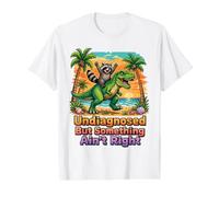 Undiagnosed But Something Ain't Right Funny T-Rex Design Value Graphic T-Shirt, Men, White, M