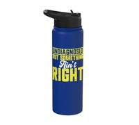 Undiagnosed But Something Ain't Right Good Laugh Quote Stainless Steel Insulated Water Bottle