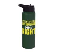 Undiagnosed But Something Ain't Right Good Laugh Quote Stainless Steel Insulated Water Bottle
