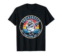 Undiagnosed But Something Ain't Right Raccoon Rooster T-Shirt
