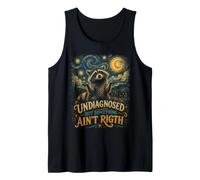 Undiagnosed But Something Ain't Right Starry Night Raccoon Tank Top