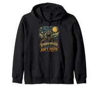 Undiagnosed But Something Ain't Right Starry Night Raccoon Zip Hoodie