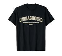 Undiagnosed But Something Ain't Right Value Graphic T-Shirt, Men, Black, M