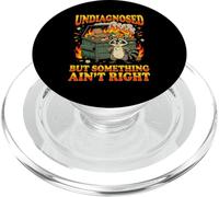 Undiagnosed Something Ain't Right Dumpster Fire Raccoon PopSockets PopGrip for MagSafe