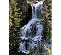Undine Falls Yellowstone Journal: 8.5 x 11 Large Lined Notebook, 300 Pages - Premium Nature Photography Cover, Ideal for Journaling, Writing, and Creative Expression