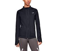 UNDKU|#Under Armour Women ColdGear Run Knit Jacket Jacket - Black/ Black/ Reflective (001), LG