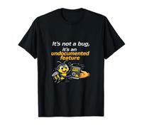 Undocumented Feature Bug IT Reboot Humor Design T-Shirt