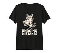 Undoing Mistakes Cat Computer Humor Premium T-Shirt