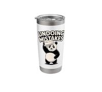 Undoing Mistakes Panda Computer Humor Stainless Steel Insulated Tumbler