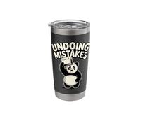 Undoing Mistakes Panda Computer Humor Stainless Steel Insulated Tumbler