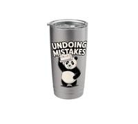 Undoing Mistakes Panda Computer Humor Stainless Steel Insulated Tumbler