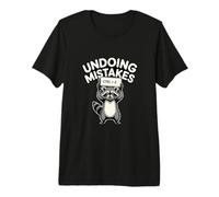 Undoing Mistakes Raccoon Computer Humor Premium T-Shirt