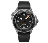 Undone AQUADEEP SIGNAL Automatic Titanium Silicone Grey Black Sapphire Men's Watch, Sporty