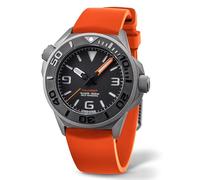 Undone AQUADEEP SIGNAL Automatic Titanium Silicone Grey Orange Sapphire Men's Watch, Sand, Diving, Sand, Diving