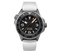 Undone Aquadeep SIGNAL Automatic Titanium Silicone Grey White Sapphire Men's Watch, sand, Strap