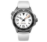 Undone Aqualume White Automatic Titanium Silicone Fabric White Sapphire Men's Watch