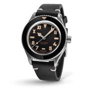 UNDONE Basecamp Collection - Automatic Watches for Men, Mens Field Watches, Black Cali Dial | Black Leather Strap, Outdoor