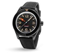 UNDONE Basecamp Collection - Automatic Watches for Men, Mens Field Watches, Black Classic Dial | Black Cordura Strap, Outdoor