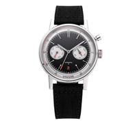Undone Urban Eclipse Automatic Steel Leather Sand Sapphire Vintage Multifunction Men's Watch, Black, Strap