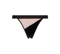 Undress Code Daydreaming velvet-panelled thong - Black L