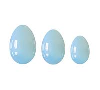 Undrilled Rose Quartz Yoni Egg Set Jade Eggs Obsidian Kegel Exercise Ball Yoni Eggs Exerciser,Opalite