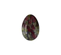 Undrilled Yoni Egg Natural Stone Jade Egg for Kegel Exercise Pelvic Floor Muscle Exercise Rose Quartz Yoni Egg-Dragon Blood-30x20mm