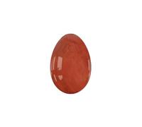 Undrilled Yoni Egg Natural Stone Jade Egg for Kegel Exercise Pelvic Floor Muscle Exercise Rose Quartz Yoni Egg-Red Jasper-40x25mm
