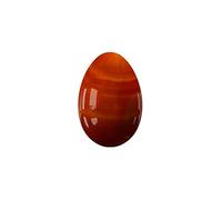 Undrilled Yoni Egg Natural Stone Jade Egg for Kegel Exercise Rose Quartz Yoni Egg,Carnelian,40x25mm