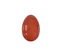 Undrilled Yoni Egg Natural Stone Jade Egg for Kegel Exercise Rose Quartz Yoni Egg,Red Jasper,30x20mm