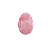 Undrilled Yoni Egg Natural Stone Jade Egg for Kegel Exercise Rose Quartz Yoni Egg,Rose Quartz,30x20mm