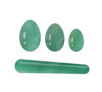 Undrilled Yoni Egg Set Undrilled Yoni Egg Set Women Kegel Exerciser Stone Jade Eggs Ball Crystal Rose Quartz Eggs Yoni Wand,Green Aventurine