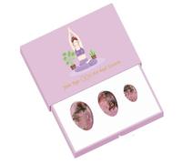 Undrilled Yoni Egg Set with Box Natural Jade Stone Eggs Women Kegel Exercise Muscle Tightening Feminine Product-Rhodonite Eggs