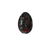 Undrilled Yoni Eggs Natural Real Jade Massage Egg for Women Kegel Exercise Feminine Hygiene Massage Balls,Blooded Stone,L-4.5x3cm