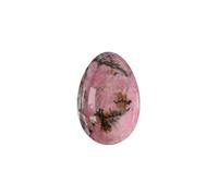 Undrilled Yoni Eggs Natural Real Jade Massage Egg for Women Kegel Exercise Feminine Massage Balls-Rhodonite-L-4.5x3cm