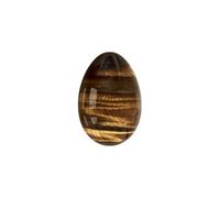 Undrilled Yoni Eggs Natural Real Jade Massage Egg for Women Kegel Exercise Feminine Massage Balls-Tiger Eye-S-3x2cm