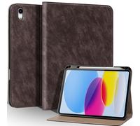 Une Diffe Case for iPad (A16) 11th Gen. 11 Inch 2025, iPad 10th Gen. 10.9 Inch 2022,Protective Cover with Pencil Holder,Auto Sleep/Wake,Anti-Scratch, Anti Slip/Fingerprint,Dark Brown