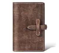 une diffe Leather Passport Holder for Travel Women Men, RFID Blocking Card Slot, Top-Grain leather with Magic Buckle, Boarding Pass Pocket,Retro Passport Wallet, Khaki, S, Retro