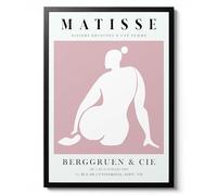 Une Femme Rose, Le Derrière by Henri Matisse, Graphic Collage Style Wall Art, Cutout Woman Nude Theme Print, Home Decor Poster Gift, Archival Matte, A5 (Print Only) - 21x14.8cm