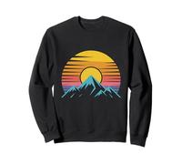 Une illustration de montagne au coucher du soleil. Sweatshirt