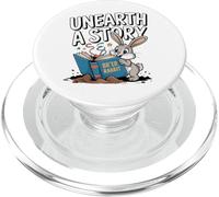 Unearth A Story : Bunny Rabbit Reading PopSockets PopGrip for MagSafe