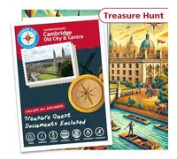 Unearth the stolen diamonds! Cambridge Treasure Trail : A Self Guided Mystery Guide - Outdoor Escape Room