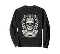Uneasy Lies the Head Skull Crown Shakespeare Quote Sweatshirt