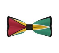 Unedskck Guyana Flag Bow Tie for Men Wedding Party Bowtie