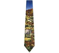 Unedskck Mens Christian Themed Jesus Crosses Novelty NeckTie Ties