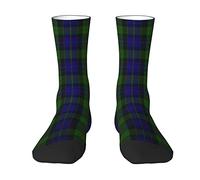 Unedskck Old Scotsman Clan Lamont Tartan Plaid Crew Socks for Men Women, Athletic Socks Novelty Fashion Casual Tube Sock Sports Dress Socks
