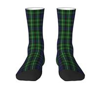 Unedskck Scottish Clan Gordon Dress Modern Tartan Plaid Crew Socks for Men Women, Athletic Socks Novelty Fashion Casual Tube Sock Sports Dress Socks